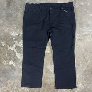 Levi's 541 Jeans Size 48x32 Black  Denim Dark Wash Straight Athletic Fit